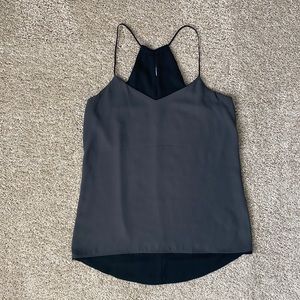 Reversible Black and Charcoal Women's Tank Top